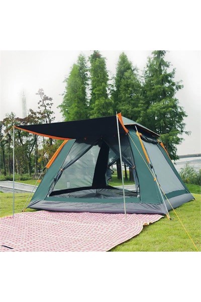 Yek Outdoor 4 Kişilik Tam Otomatik Tenteli Kamp Çadırı 215X215X145