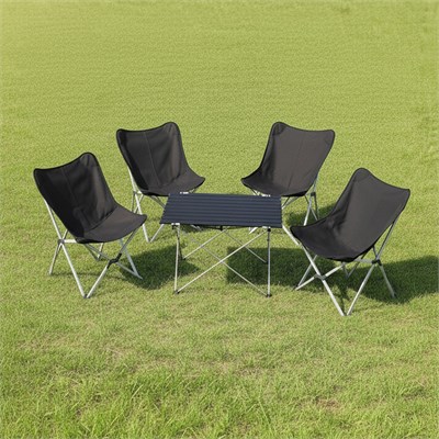 Yek Outdoor Alüminyum 4 Kişilik Kamp Masa & Sandalye Seti