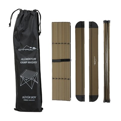 Yek Outdoor Campout Alüminyum Büyük Boy Masa + 2 Campout Fırat Sandalye Set