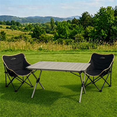 Yek Outdoor Campout Alüminyum XXL Büyük Masa + 2 Campout Fırat Sandalye Set