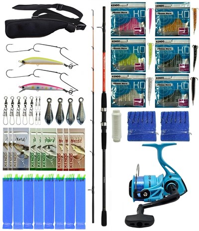 Yek Outdoor Hazır Tekne Oltası Seti Shimano Kamış Sonora Boat Quiver 1,50m 50-150g 2pc&Kendo Ocean Cast 7000 Olta Makinesi