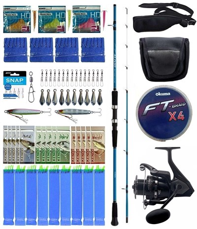 Yek Outdoor Hazır Tekne Oltası Seti Shimano Kamış Alivio Boat Quiver 2,10m 50-150g 2pc&Okuma Wave Power WP-8000A1 Olta Makinesi
