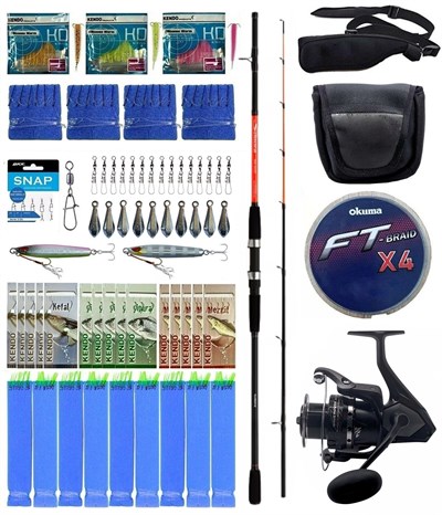 Yek Outdoor Hazır Tekne Oltası Seti Shimano Kamış Sonora Boat Quiver 1,80m 50-150g 2pc&Okuma Wave Power WP-8000A1 Olta Makinesi