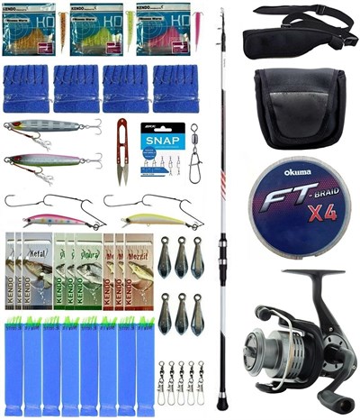 Yek Outdoor Hazır Tekne Oltası Seti Shimano Kamış Vengeance AX Boat Tele 1,80m 150g 3pc&Okuma Revenger RV-55 FD Olta Makinesi