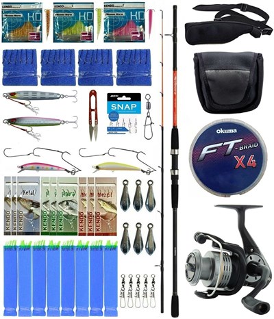 Yek Outdoor Hazır Tekne Oltası Seti Shimano Kamış Sonora Boat Quiver 1,50m 50-150g 2pc&Okuma Revenger RV-55 FD Olta Makinesi