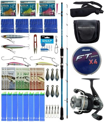 Yek Outdoor Hazır Tekne Oltası Seti Shimano Kamış Alivio Boat Quiver 2,10m 50-150g 2pc&Okuma Revenger RV-40 FD Olta Makinesi