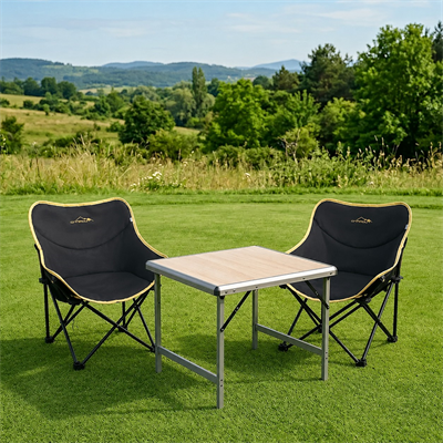 Yek Outdoor Mdf Katlanır Masa Küçük + 2 Campout Fırat Sandalye Set