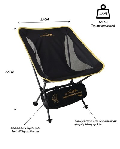 Yek Outdoor Mdf Katlanır Masa Küçük + 2 Pratik Sandalye Set