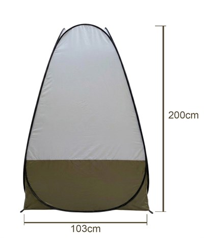 Yek Outdoor Otomatik Duş ve Giyinme Çadırı 150D Oxford 103x103x200cm 