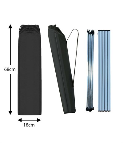Yek Outdoor Portatif Alüminyum Katlanır Eko Kamp Masası Küçük 56x40x45cm Gri