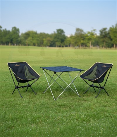 Yek Outdoor Pratik 2 Kişilik Kamp Masa & Sandalye Seti