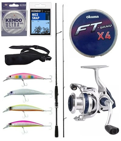 Yek Outdoor Pro Spin Olta Seti Okuma G-Control Spin 274cm MH 10-40gr Fast Olta Kamışı & Okuma ARIA-C4000a Olta Makinesi