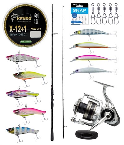Yek Outdoor Pro Spin Seti Okuma Psycho Stick Game 243cm Ex-Fast 15-40gr 2 Parça Olta Kamışı&Savage Gear SGS6 4000 FD Olta Makinesi