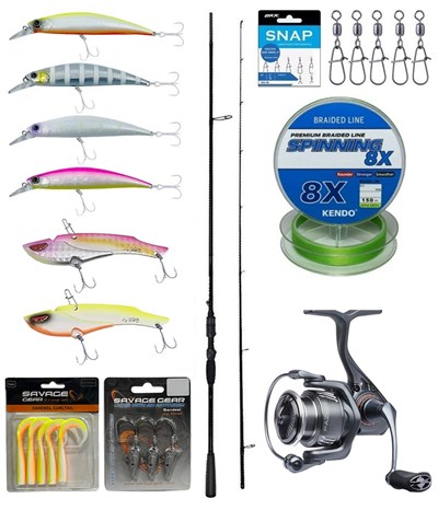 Yek Outdoor Pro Spin Seti Okuma Psycho Stick Game 274cm Ex-Fast 15-40gr 2 Parça Olta Kamışı&Savage Gear Fazor 4000 Olta Makinesi