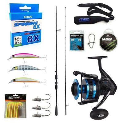 Yek Outdoor Profesyonel Okuma Spin Seti Okuma Psycho Stick Game 243cm Ex-Fast 15-40gr 2 Parça Olta Kamışı&Okuma Azores ZXP-4000 6+1 bb Olta Makinesi