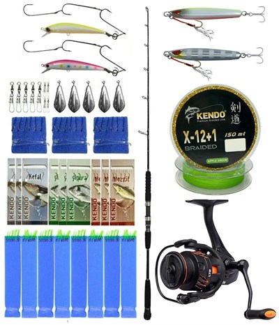 Yek Outdoor Profesyonel Tekne Oltası Seti Cavalla Speed Jigging Spin 159cm MH 150-250GR 1 Parça &Savage Gear Orange LTD 4000 FD Olta Makinesi