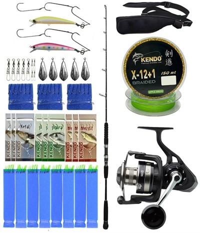 Yek Outdoor Profesyonel Tekne Oltası Seti Cavalla Speed Jigging Spin 159cm MH 150-250GR 1 Parça Spin Kamışı&Savage Gear SGS8 4000 FD Olta Makinesi