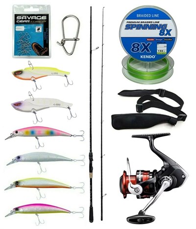 Yek Outdoor Spin Olta Seti Kendo Kenshi Pro 2.65m 10-35gr Olta Kamışı&Shimano Sienna 3000 Fg Spin Makinesi