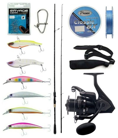 Yek Outdoor Spin Olta Seti Kendo Kenshi Pro 2.65m 10-35gr Olta Kamışı&Okuma Wave Power 4000A Olta Makinesi