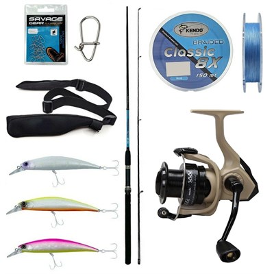 Yek Outdoor Spin Olta Seti Okuma G-Power Spin 8 240cm 15-40 gr 2 Parça Spin Kamışı&Okuma Outrax OR-4000SGA 1+1BB Olta Makinesi