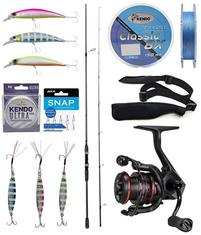 Yek Outdoor Spin Olta Seti Okuma Wave Up Spin 270cm 10-40gr 2 Parça Olta Kamışı&Okuma Ceymar HD CHD-2500A Olta Makinesi
