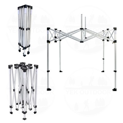 Yek Outdoor Teleskopik 3x2 m Bagaj Boy Otomatik Gazebo İskeleti | Çardak İskeleti