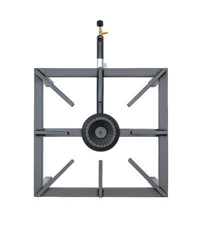 Yek Outdoor Yüksek Isılı Kare Volkan Ocak 40x40cm - Yer Ocağı 
