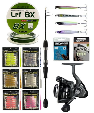 YekOutdoor Arrow Worm LRF Seti Okuma Lrf-Tele-706UL 212cm 1-8 gr Lrf Kamışı&Okuma Acuador 2500A Olta Makinesi