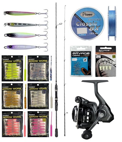 YekOutdoor Arrow Worm LRF Seti Okuma Wave Up Spin 180cm 3-14gr 2 Parça Olta Kamışı&Okuma Acuador ACU-1000A 3+1BB Olta Makinesi