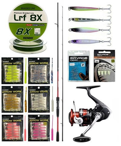 YekOutdoor Arrow Worm LRF Seti Shimano Kamış Sienna Spinning Sensitive 1,91m 1-10g 2pc&Shimano Sienna 1000 Fg Lrf Makinesi