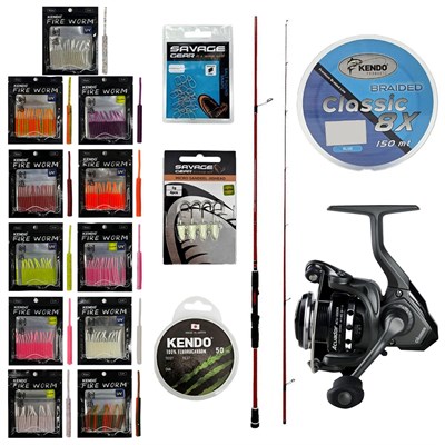 YekOutdoor FireWorm LRF Seti Okuma Red Spin 76 228 cm 3-15 gr 2 Parça&Okuma Acuador ACU-1000A 3+1BB Olta Makinesi
