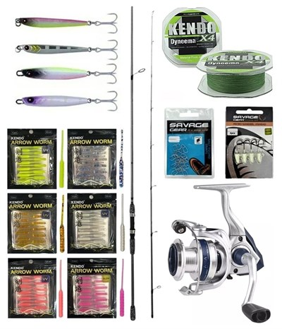 YekOutdoor FireWorm LRF Seti Okuma Wave Up Spin 198cm 0.5-6gr 2 Parça Olta Kamışı&Okuma ARIA-1000a Olta Makinesi