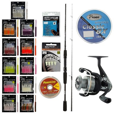 YekOutdoor FireWorm LRF Seti Okuma Wave Power 213 cm 0-8 gr Lrf Kamışı&Okuma Revenger RV-25 FD Olta Makinesi