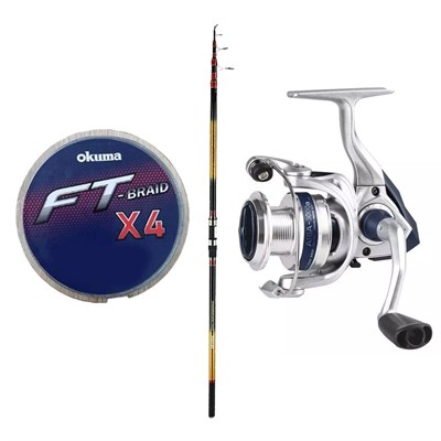 YekOutdoor Hazır Olta Seti Okuma Savant Surf 420 cm 4 Parça Surf Kamışı&Okuma ARIA-6000a 1BB Olta Makinesi