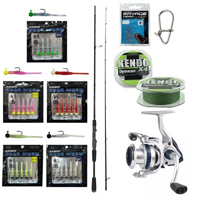 YekOutdoor HookWorm LRF Seti Okuma Epixor Ultra Light Game 213cm 1-8gr Olta Kamışı&Okuma ARIA-1000a 1BB Olta Makinesi