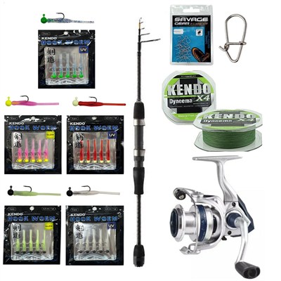 YekOutdoor HookWorm LRF Seti Okuma Lrf-Tele-706UL 212cm 1-8 gr Lrf Kamışı&Okuma ARIA-1000a 1BB Olta Makinesi
