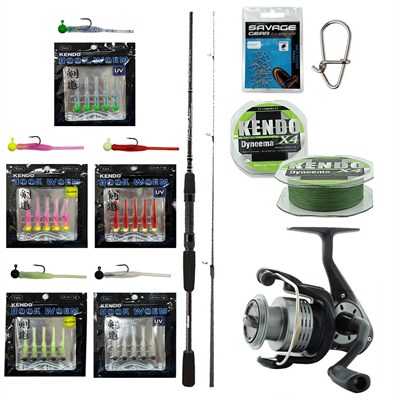 YekOutdoor HookWorm LRF Seti Okuma Wave Power 213 cm 0-8 gr Lrf Kamışı&Okuma Revenger RV-25 FD Olta Makinesi