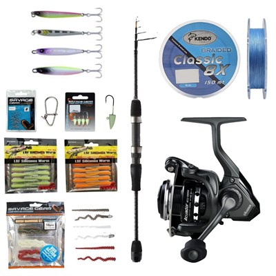 YekOutdoor LRF Olta Seti Okuma Teleskopik Lrf 210cm 1-8 gr Lrf Kamışı&Okuma Acuador ACU-1000A 3+1BB Olta Makinesi