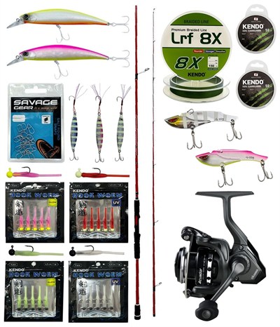 YekOutdoor LRF-SPİN Seti Okuma Red Spin 80 243 cm 7-28 gr 2 Parça&Okuma Acuador 2500A Olta Makinesi