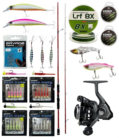 YekOutdoor LRF-SPİN Seti Okuma Red Spin 80 243 cm 7-28 gr 2 Parça&Okuma Acuador 2500A Olta Makinesi