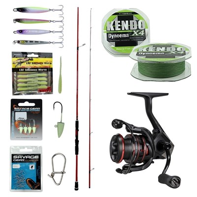 YekOutdoor Okuma Profesyonel LRF Seti Okuma Red Spin 76 228 cm 3-15 gr 2 Parça&Okuma Ceymar HD CHD-1000A 7+1BB Olta Makinesi