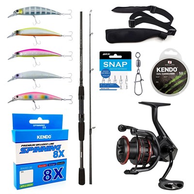 YekOutdoor Okuma Profesyonel Spin Seti Okuma Wave Power 80 2.44 cm 15-40 gr 2 Parça Spin Kamışı&Okuma Ceymar HD CHD-4000A 7+1BB Olta Makinesi