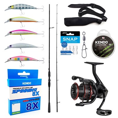 YekOutdoor Okuma Profesyonel Spin/LRF Seti Okuma Psycho Stick Game 274cm Ex-Fast 15-40gr 2 Parça Olta Kamışı&Okuma Ceymar HD CHD-2500A Matt Black 7+1BB Olta Makinesi