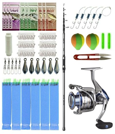YekOutdoor Okuma Surf Kamışı Olta Seti Okuma Alaris Light Tele Surf 420cm Surf Kamışı&Okuma Safina Pro 8000 Olta Makinesi