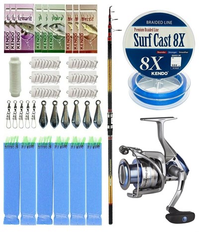 YekOutdoor Okuma Surf Kamışı Olta Seti Okuma Savant Surf 420 cm Surf Kamışı&Okuma Safina Pro 8000 Olta Makinesi
