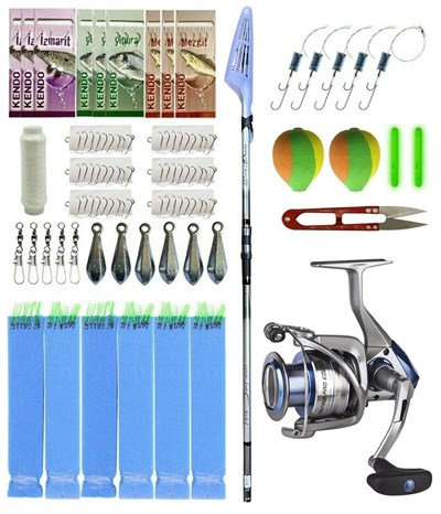 YekOutdoor Okuma Surf Kamışı Olta Seti Okuma Wave Power Tele Surf 3.90 cm Surf Kamışı&Okuma Safina Pro 8000 Olta Makinesi