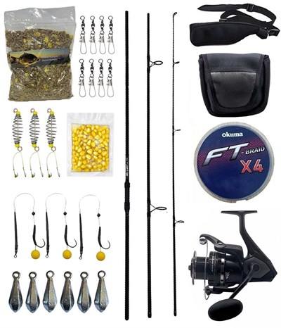 YekOutdoor Profesyonel Göl Oltası Seti Kendo Carp 3.90cm 3.5lbs Olta Kamışı&Okuma Wave Power WP-8000A1 Olta Makinesi