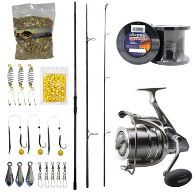 YekOutdoor Profesyonel Göl Oltası Seti Prologic C-Series 12FT 360 cm 3.5 lb 3 Parça&Okuma SURF-8K Olta Makinesi