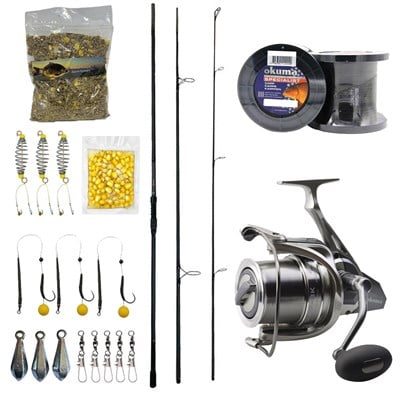 YekOutdoor Profesyonel Göl Oltası Seti Prologic C-Series 13FT 390 cm 3.5 lb 3 Parça&Okuma SURF-8K Olta Makinesi