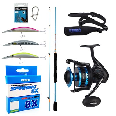 YekOutdoor Profesyonel Spin Olta Seti Okuma Fuel Spin 2,74 cm 7-30 gr 2 Parça Spin Kamışı&Okuma Azores ZXP-4000 6+1 bb Olta Makinesi